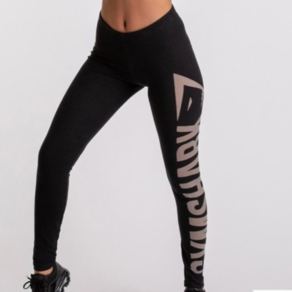 GYMSHARK BURNOUT LEGGINGS Black/Light Grey